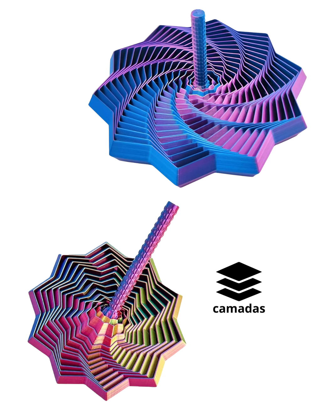 Fractal Flow — Brinquedo Cinético Sensorial 3D