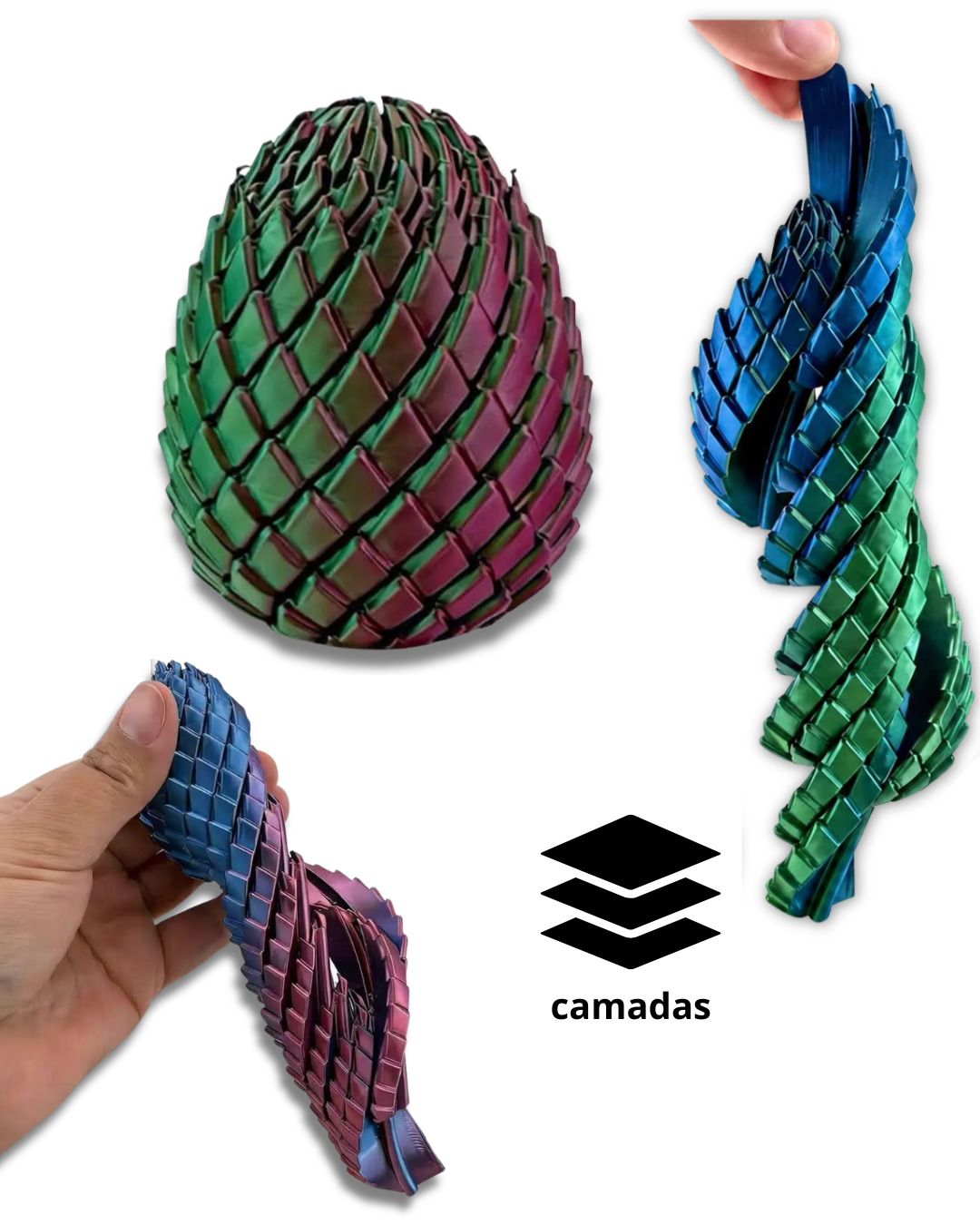 Draco Egg — Artefato Sensorial de Escamas Articuladas
