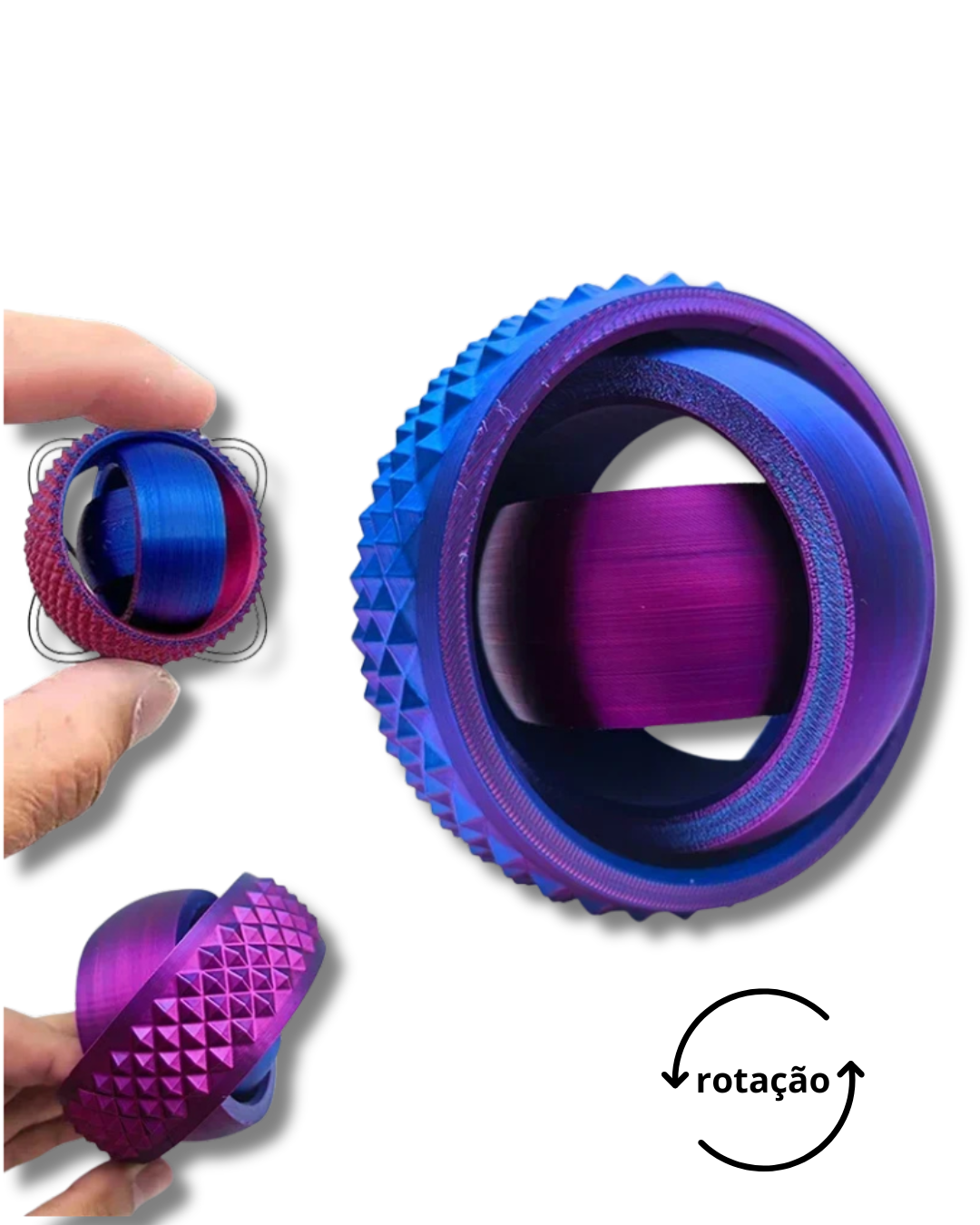 Orbital Z — Giroscópio Tátil Sensorial 3D