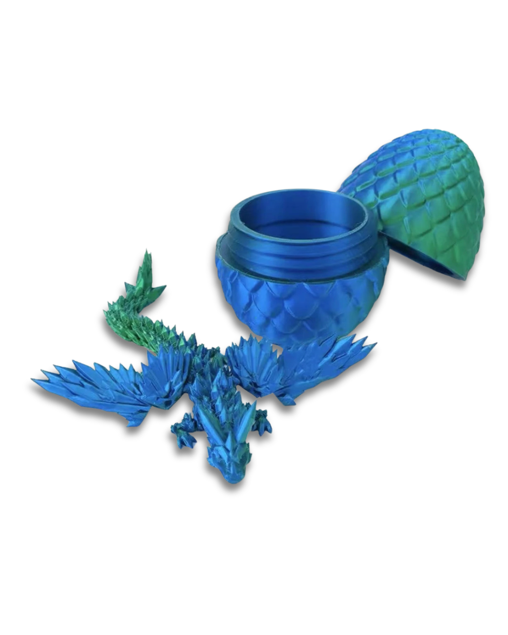 Draco Genesis — Dragão Articulado 3D com Ovo de Cristal