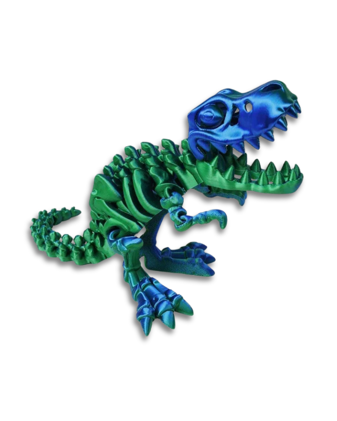 Prime Rex — Esqueleto T-Rex Articulado com Brilho Neon