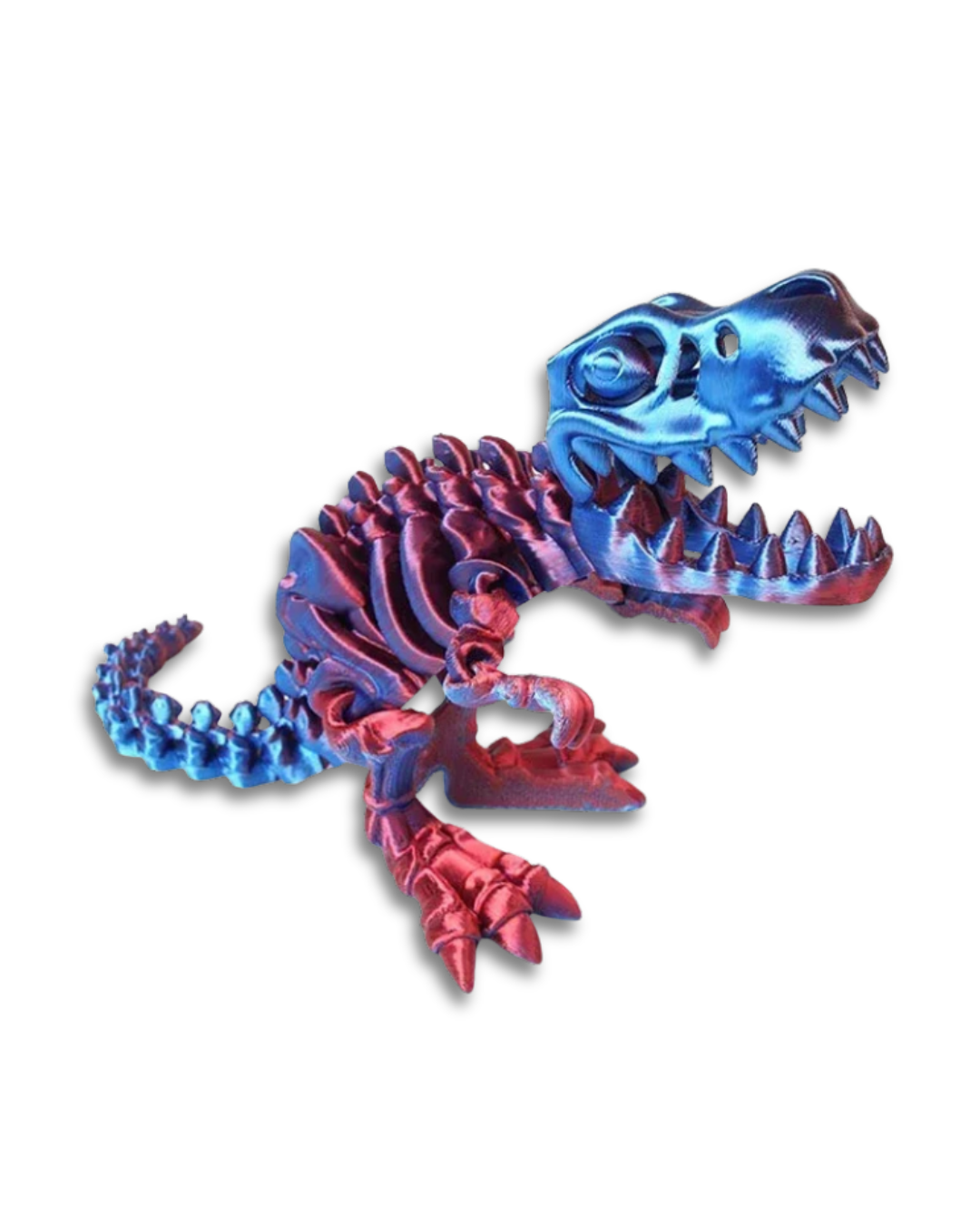 Prime Rex — Esqueleto T-Rex Articulado com Brilho Neon